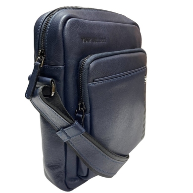 Мужская сумка Tony Bellucci из натуральной кожи 5214-49 темно-синего цвета