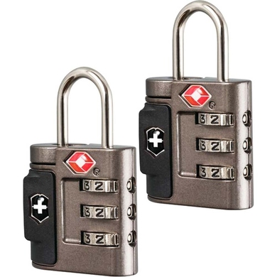 Комплект навесных кодовых замков TSA Victorinox Travel Accessories 4.0 Vt311700.01 Grey, Серый