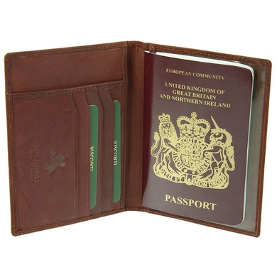 Обложка на паспорт Visconti 2201, Коричнево-рыжая