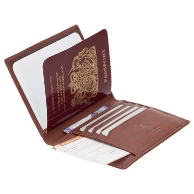 Обкладинка на паспорт Visconti 2201, Коричнево-руда