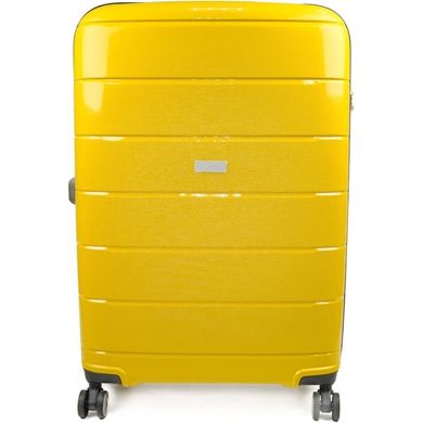 Валіза з поліпропілену на 4-х колесах Paklite Mailand Deluxe TL074248 Yellow (середня)