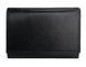 Шкіряний малий гаманець Tergan з гладкої шкіри TG1650 чорного кольору