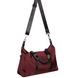 Дорожня сумка текстильна з натуральною шкірою Vanessa Scani V012-103 Burgundy, бургунди