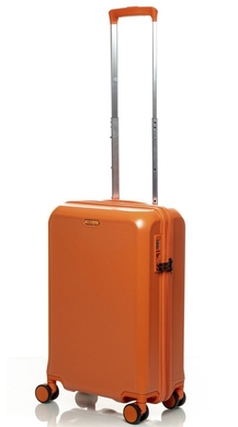 Валіза V&V Travel Pink & Orange із полікарбонату на 4-х колесах PC023-55 (мала), PC023-Orange