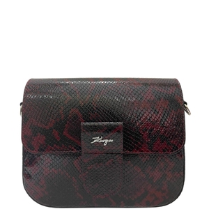 Женская сумка Karya из натуральной кожи 5068-529 черного цвета с бордовым, Черно-бордовый