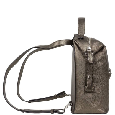 Женский рюкзак с натуральной кожи Mattioli 024-17C бронзовый