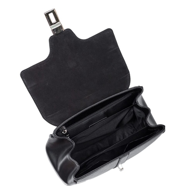 Женская сумка из натуральной итальянской кожи Mattioli 054-19C черная, Черный