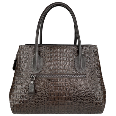 Жіноча сумка на блискавці Karya KR2469-542 коричневого кольору, Коричневий