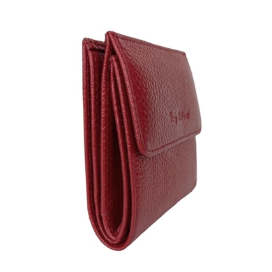 Малий гаманець на кнопці з натуральної шкіри Tony Bellucci 893-282 червоного кольору