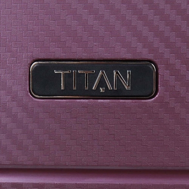 Валіза Titan Highlight з поліпропілену на 4-х колесах 842409 (мала з відділенням для ноутбука до 15,6 "), 8424-70 Merlot