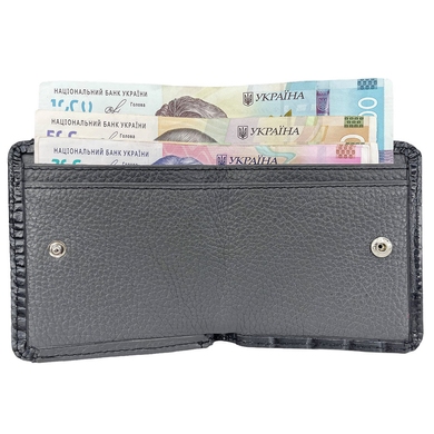 Малий гаманець Karya з натуральної шкіри KR1106-509-3 сірого кольору