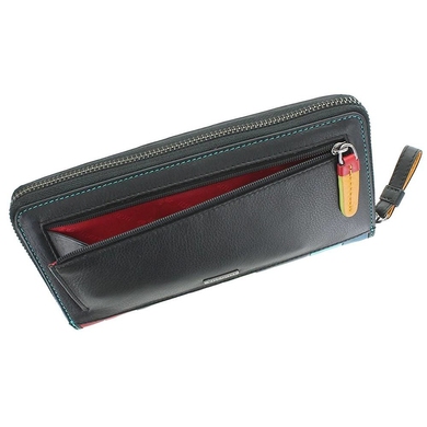 Жіночий гаманець з натуральної шкіри Visconti Santorini Corfu STR5 Black Multi