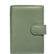 Жіночий шкіряний гаманець на кнопці Tony Perotti New Rainbow 1654 salvia (салатовий)