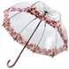 Зонт-трость женский Fulton Birdcage-2 L042 Crimson Floret (Багровый Цветочек)
