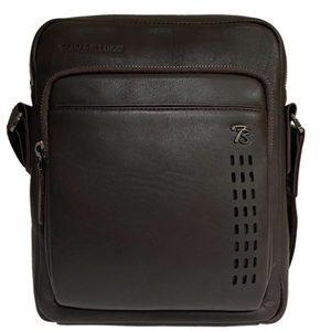 Чоловіча сумка Tony Bellucci з натуральної шкіри 5214-4 темно-коричневого кольору