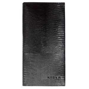 Чоловічий купюрник Karya з натуральної шкіри 0935-076 чорного кольору, Чорний