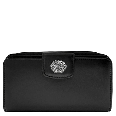 Жіночий гаманець з натуральної шкіри Tony Perotti Swarovski 1655A nero (чорний)