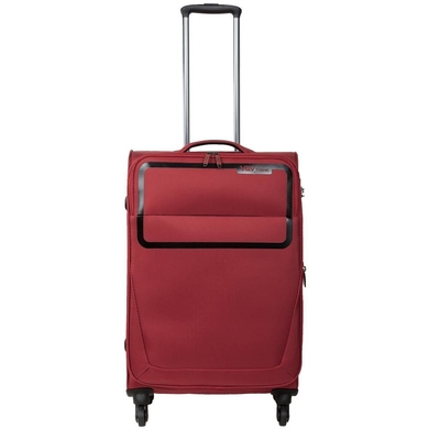 Чемодан текстильный на 4-х колесах V&V Travel Light & Motion СТ810-65 (средний), 810-Красный