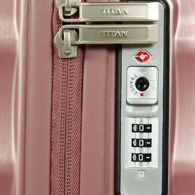Валіза Titan Shooting Star з полікарбонату на 4-х колесах 828406 (мала), 8284-15 Rose