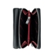 Жіночий гаманець з натуральної шкіри Karya 1192-45/46 чорний з червоним усередині