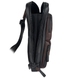 Рюкзак-слинг Tony Bellucci из натуральной телячьей кожи 5239-1/9 черный с коричневым, Черный, Гладкая