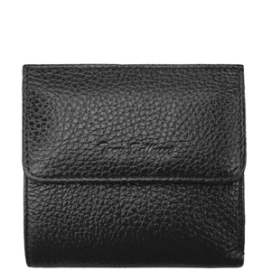 Малий гаманець на кнопці з натуральної шкіри Tony Bellucci 893-281 чорного кольору