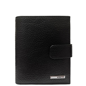 Мужское портмоне Karya из натуральной кожи 0992-45 черного цвета, Черный