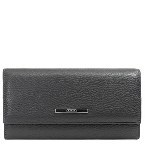 Кожаный кошелек Karya из зернистой кожи KR1071-081 темно-серого цвета