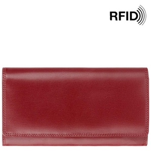 Жіночий гаманець з натуральної шкіри Visconti Monza Florence MZ10 Italian Red