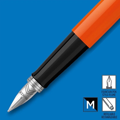 Перьевая ручка в блистере Parker Jotter 17 Plastic Orange CT FP M 15 416 Оранжевый