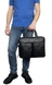 Мужская деловая сумка на молнии Tony Bellucci из гладкой кожи TB5241-1 черная