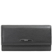 Шкіряний гаманець Karya із зернистої шкіри KR1071-081 темно-сірого кольору