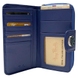 Жіночий гаманець з натуральної шкіри Tony Perotti Swarovski 1655A labelia (синій)