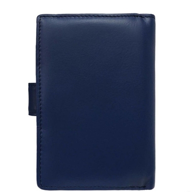 Жіночий шкіряний гаманець на кнопці Tony Perotti New Rainbow 1654 bluette (синій)