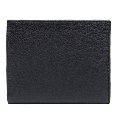 Жіночий гаманець на магніті з натуральної шкіри Karya 1065-45/46 чорний з червоним