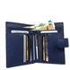 Жіночий шкіряний гаманець на кнопці Tony Perotti New Rainbow 1654 bluette (синій)