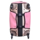 Чохол захисний для великої валізи з неопрена L 8001-37, 800-37-Ніжно-рожевий