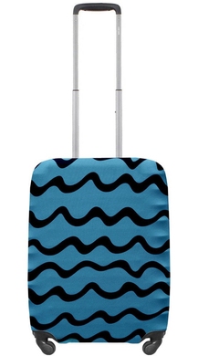 Чохол захисний для малої валізи з дайвінгу Бірюзові хвилі S 9003-21, 900-21-темно бірюзовий