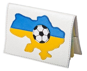 Обложка на паспорт "Украина" из натуральной кожи Unique U 2506304 белый перламутр, Белый перламутр