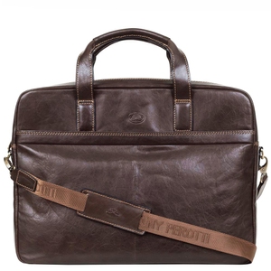 Чоловіча сумка-портфель з натуральної шкіри Tony Perotti Italico 9954-40 коричневий