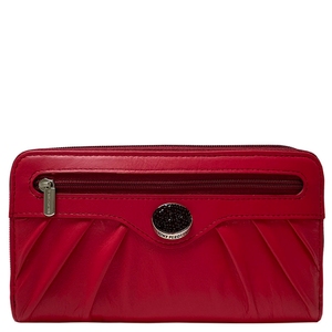 Жіночий гаманець з натуральної шкіри Tony Perotti Swarovski 3160 marlboro (червоний)