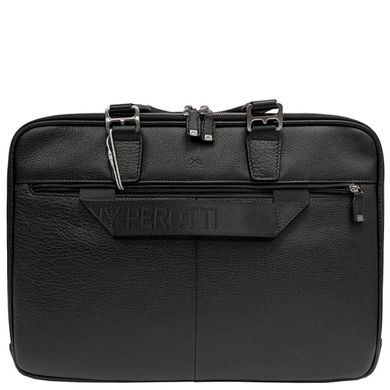 Мужская сумка-портфель из натуральной кожи Tony Perotti Contatto 8976 nero (черная)