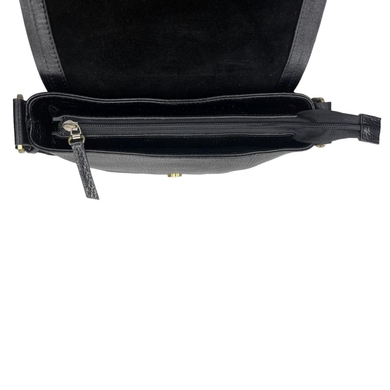 Чоловіча сумка з клапаном Tony Bellucci із натуральної шкіри TB5044-893 чорного кольору