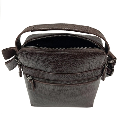 Мужская сумка Karya из натуральной кожи 0823-04 темно-коричневого цвета