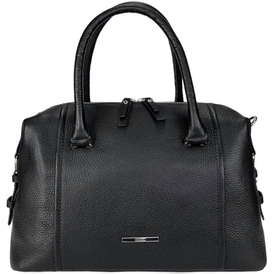 Жіноча середня сумка Karya з натуральної шкіри KR2457-45 чорного кольору, Чорний