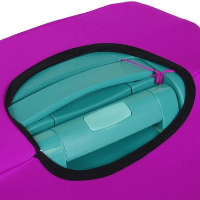 Чехол защитный для малого чемодана из дайвинга Бирюзовые волны S 9003-21, 900-21-темно бирюзовый