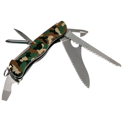 Складной нож Victorinox Trailmaster One Hand 0.8463.MW94 (Зеленый камуфляж)