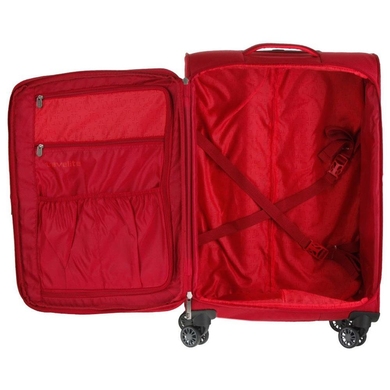 Чемодан Travelite CAPRI текстильный на 4-х колесах 089849 (большой), Красный