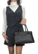 Жіноча середня сумка Karya з натуральної шкіри KR2457-45 чорного кольору, Чорний