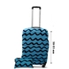 Чохол захисний для малої валізи з дайвінгу Бірюзові хвилі S 9003-21, 900-21-темно бірюзовий